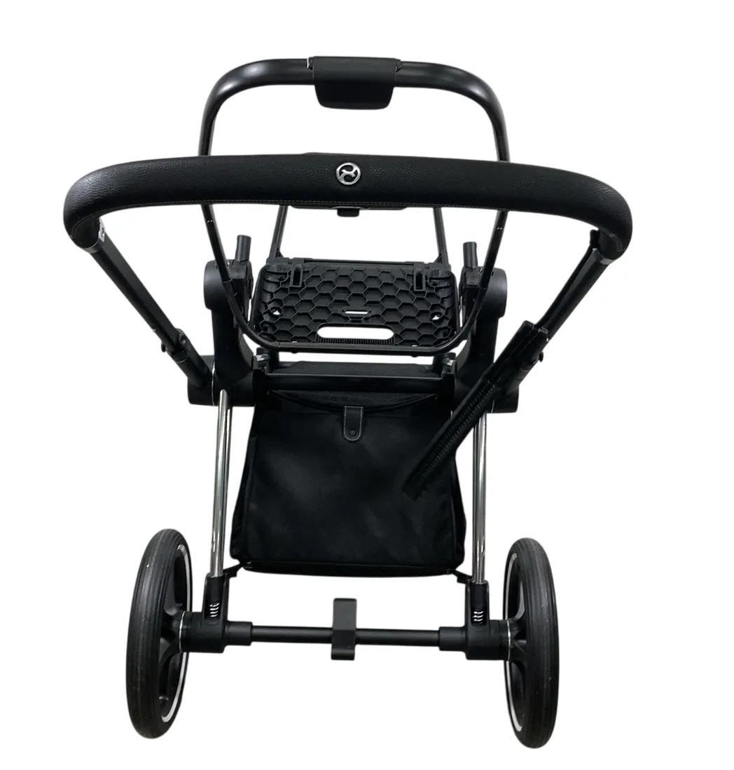Cybex PRIAM Stroller Frame And Seat, 2019, Chrome/Black