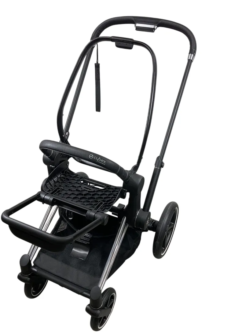 Cybex PRIAM Stroller Frame And Seat, 2019, Chrome/Black