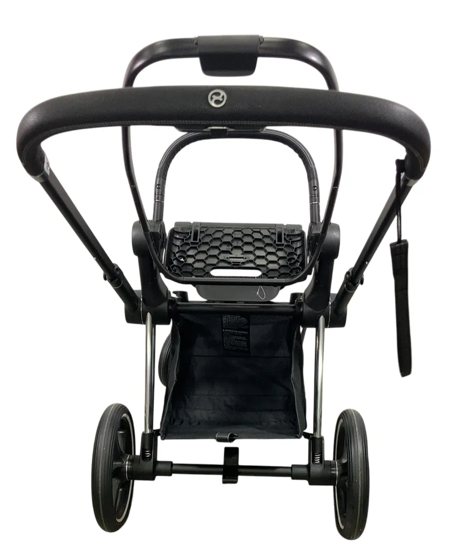 Cybex PRIAM Stroller Frame And Seat, 2019, Chrome/Black
