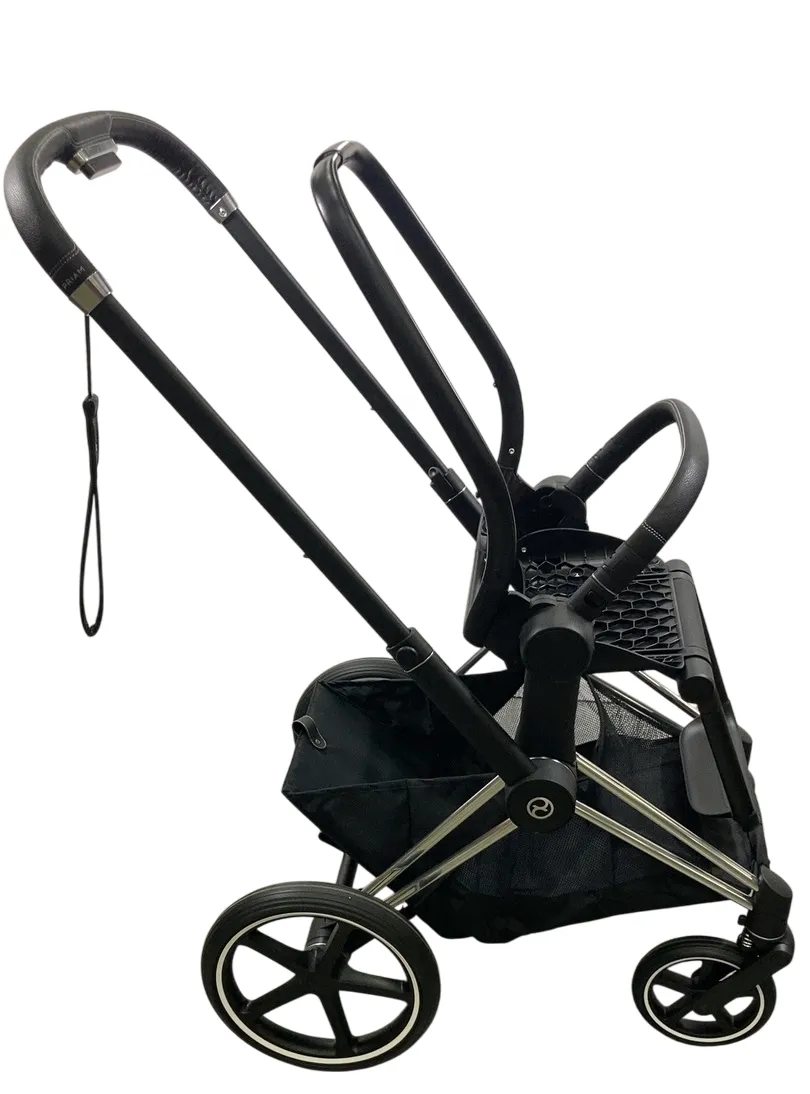 Cybex PRIAM Stroller Frame And Seat, 2019, Chrome/Black