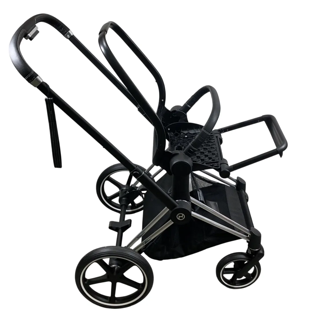 Cybex PRIAM Stroller Frame And Seat, 2019, Chrome/Black