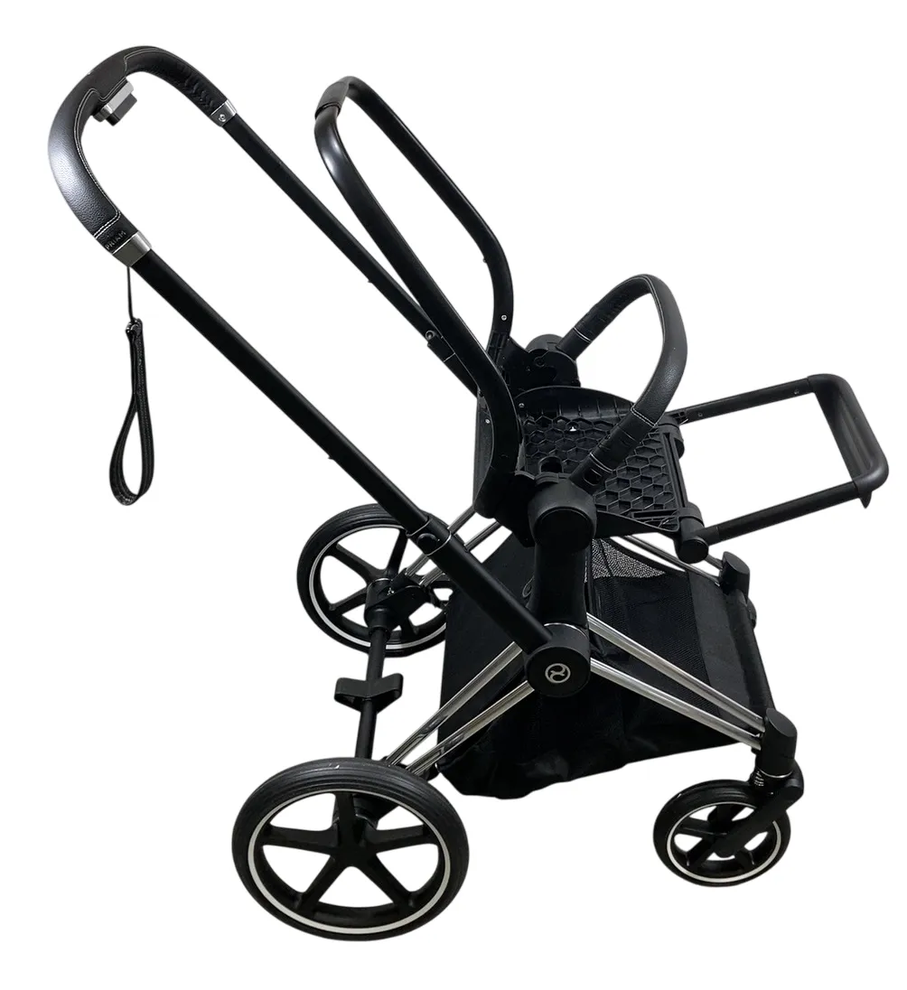 Cybex PRIAM Stroller Frame And Seat, 2019, Chrome/Black