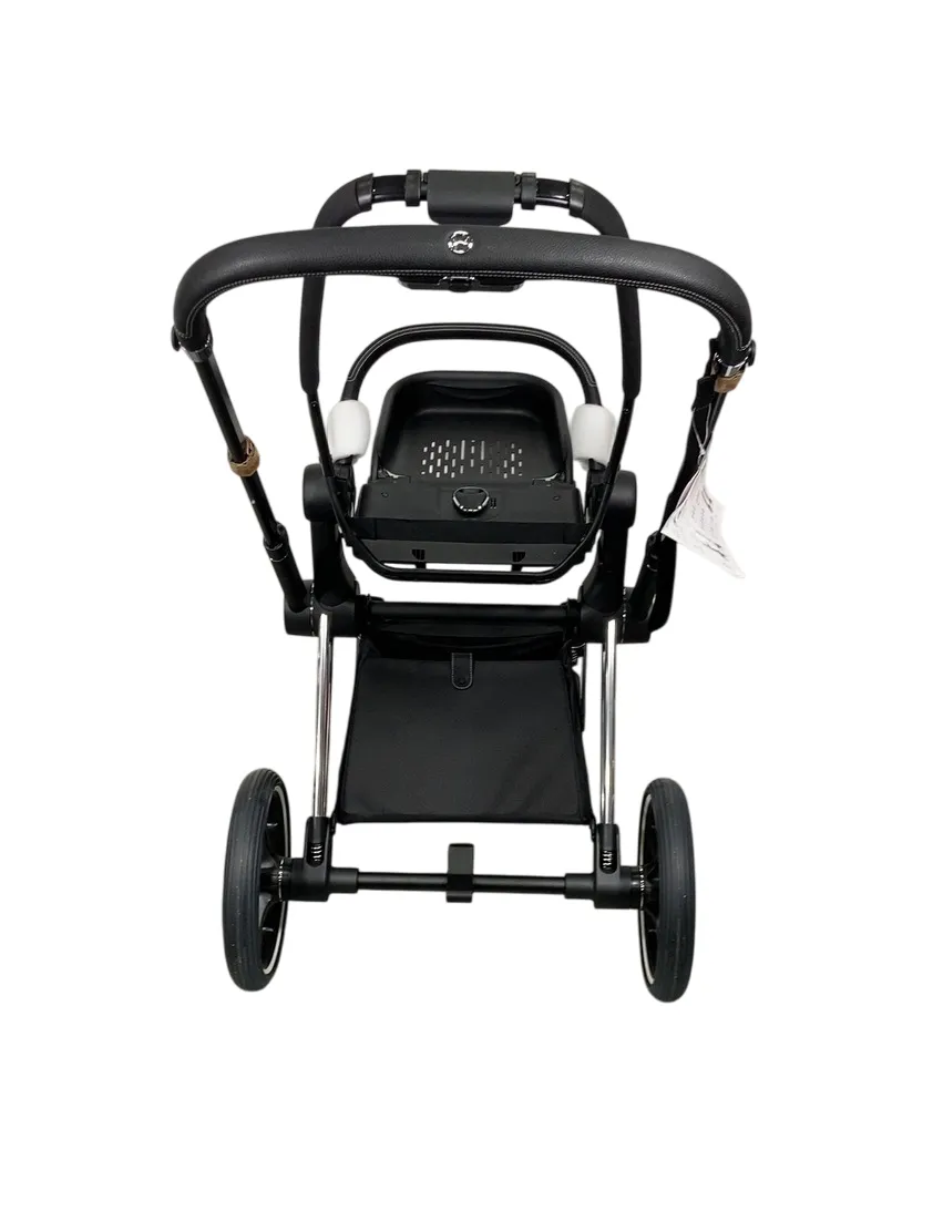 Cybex PRIAM Stroller Frame And Seat, 2022, Chrome/Black