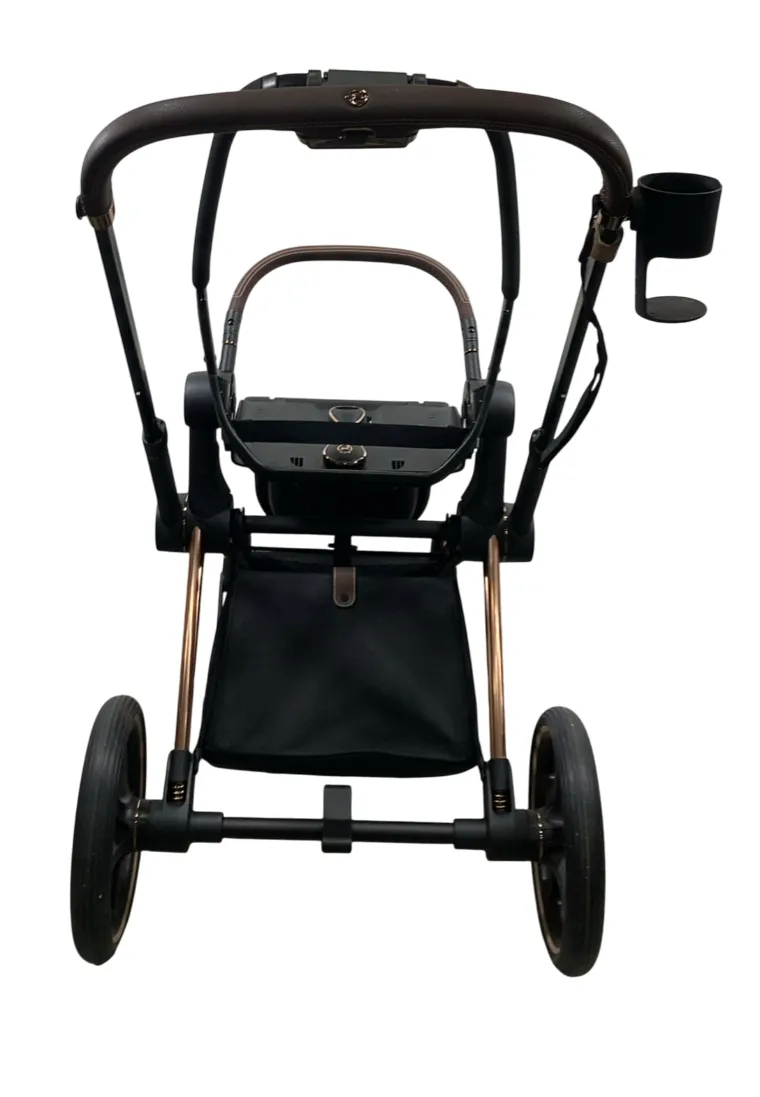 Cybex PRIAM Stroller Frame And Seat, 2022, Rose Gold