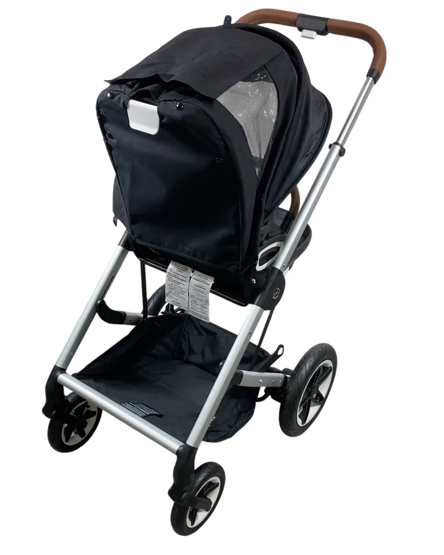 Cybex Talos S Lux Stroller, 2020, Moon Black (Silver Frame)