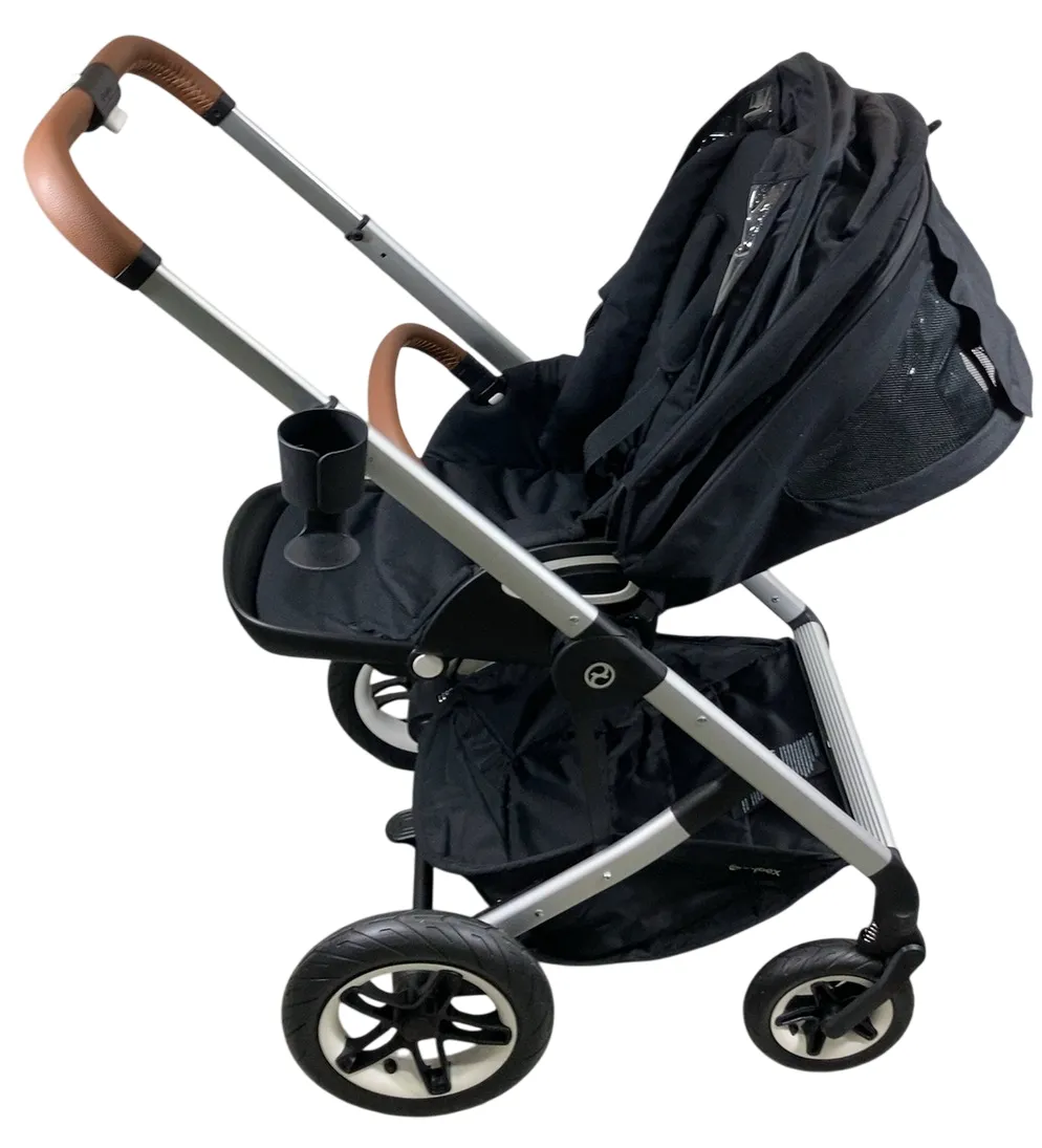 Cybex Talos S Lux Stroller, 2020, Moon Black (Silver Frame)