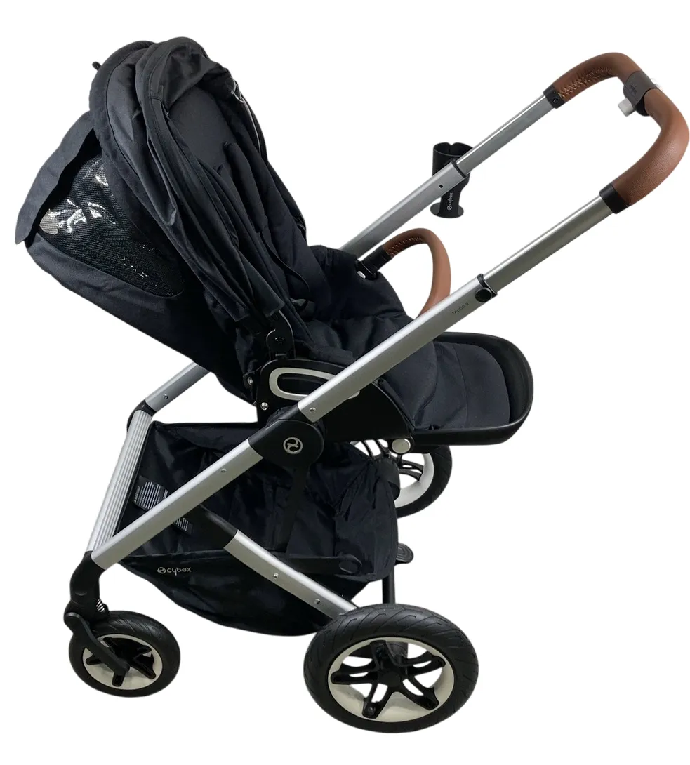 Cybex Talos S Lux Stroller, 2020, Moon Black (Silver Frame)