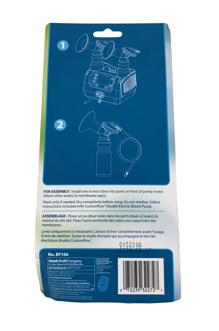 Dr. Brown's Tubing for Customflow Double Electric Breast Pump