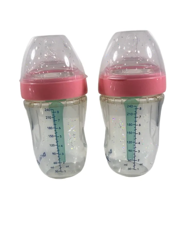 Dr. Talbots Squeezy Silicone Anti-Colic Bottle 2 Pack, Pink, 8 oz