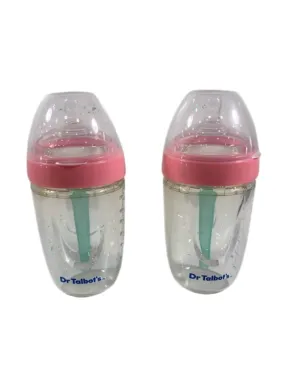 Dr. Talbots Squeezy Silicone Anti-Colic Bottle 2 Pack, Pink, 8 oz