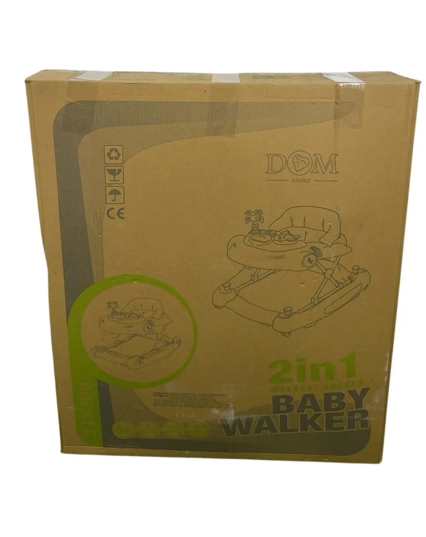 Dream On Me Aloha Fun 2-in-1 Walker And Rocker, Blue