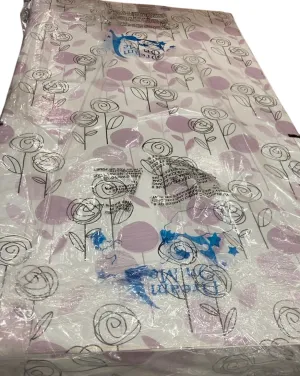 Dream On Me Joyful Blooms Breathable Foam Crib and Toddler Mattress, Rose Pink