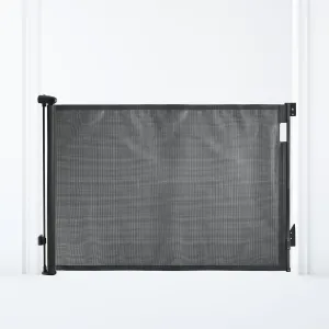 Dreambaby Glide 'N Hide Extra Tall Retractable Baby Gate, Black