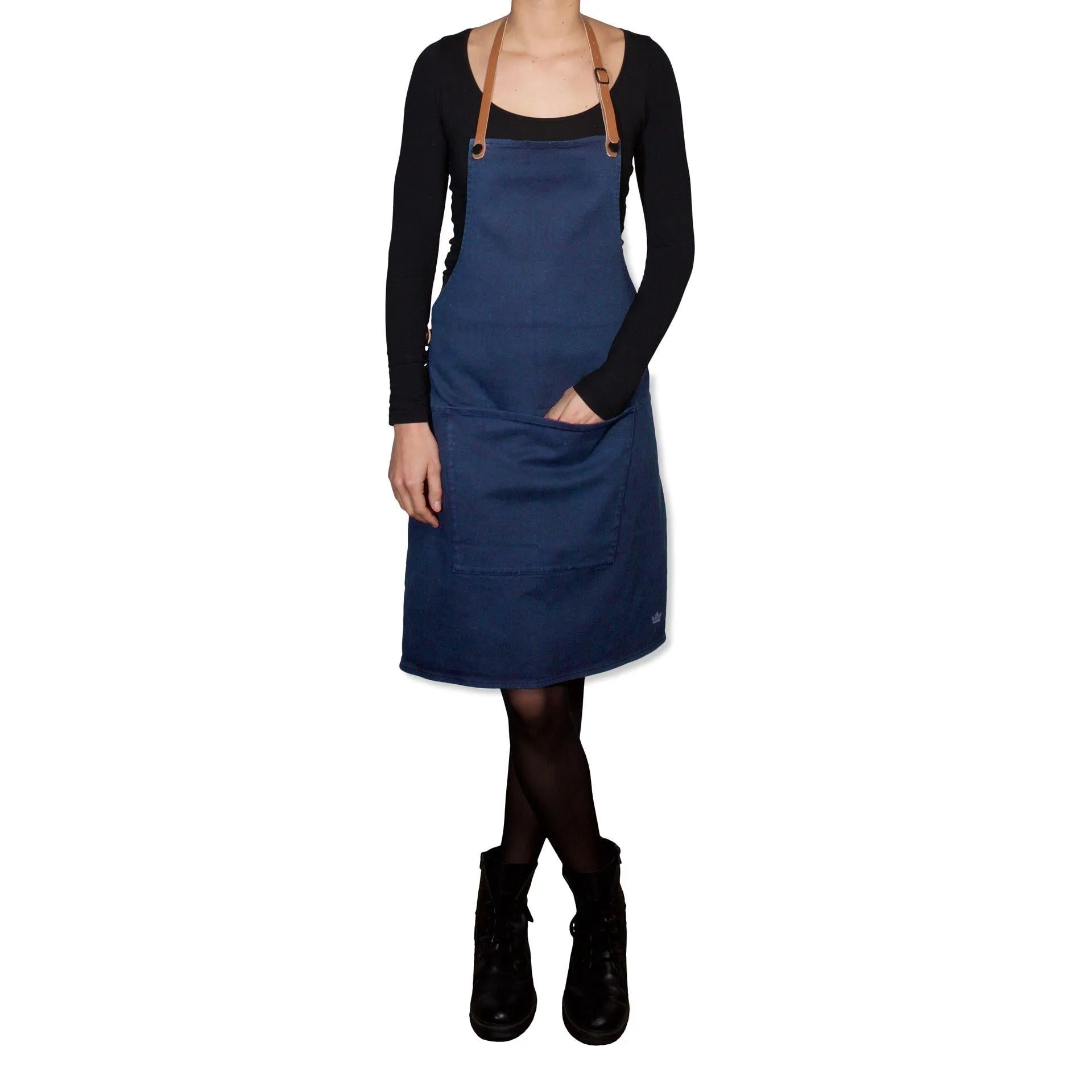 Dutchdeluxes Apron In Bbq Style, Dark Blue