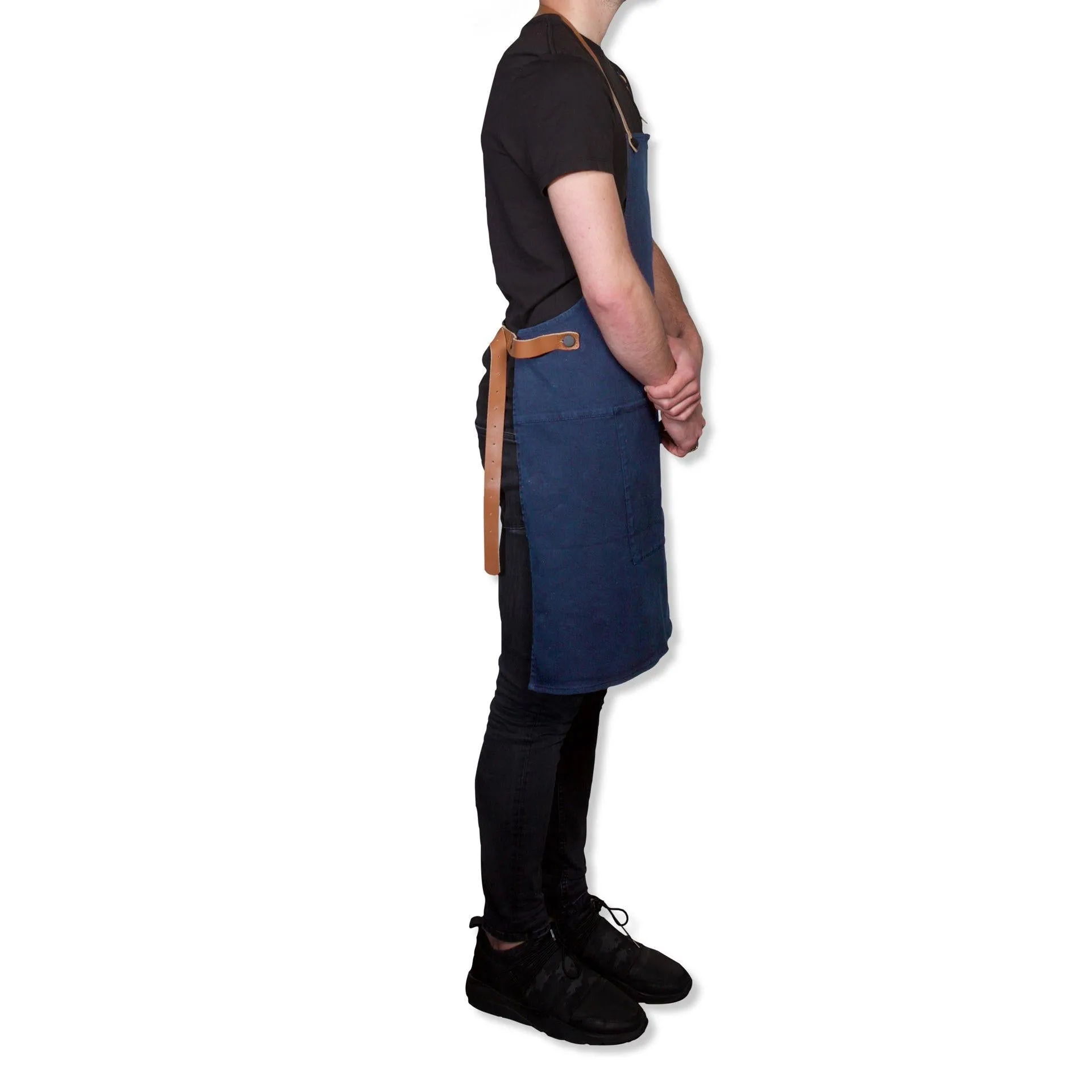 Dutchdeluxes Apron In Bbq Style, Dark Blue