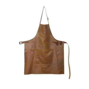 Dutchdeluxes Apron In Bbq Style, Vintage Cognac