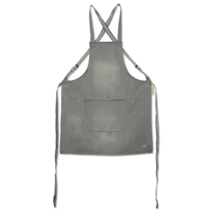 Dutchdeluxes Apron With Suspenders, Grey