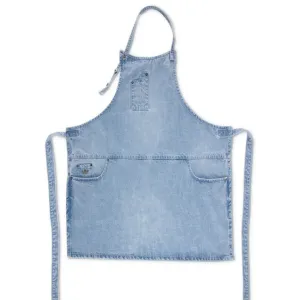 Dutchdeluxes Five Pocket Apron Slim Fit, Washed Indigo