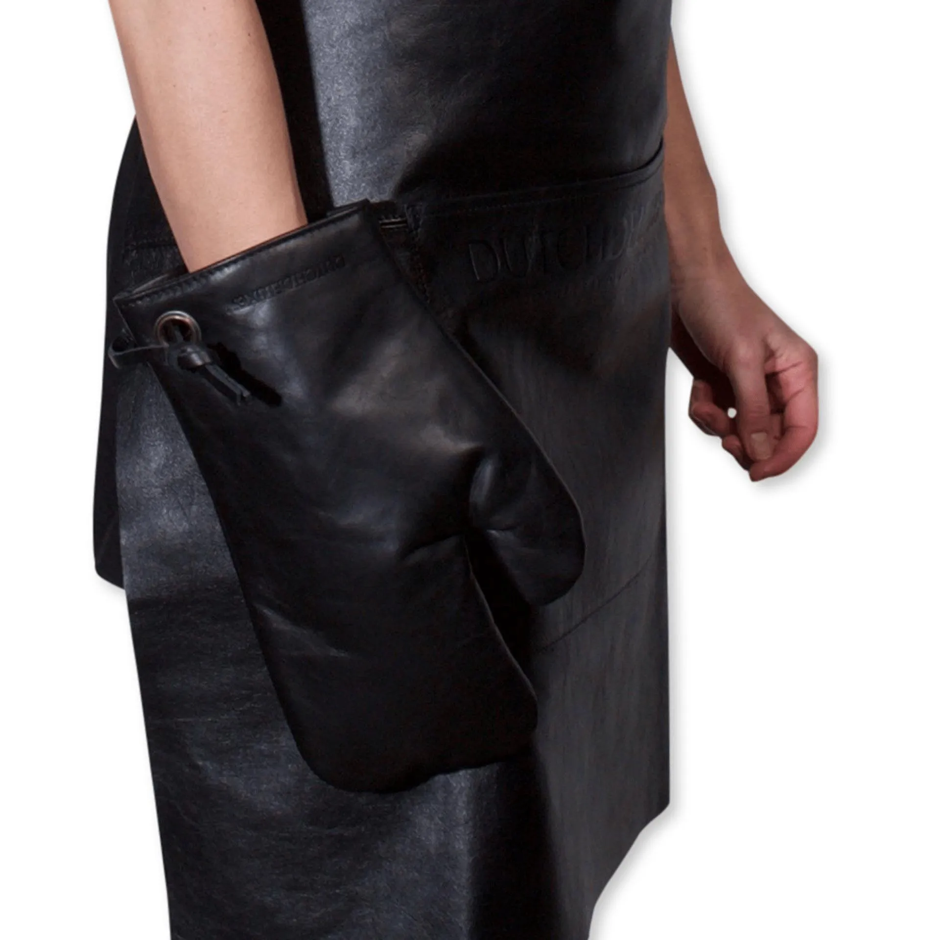 Dutchdeluxes Pot Glove Classic Leather, Black