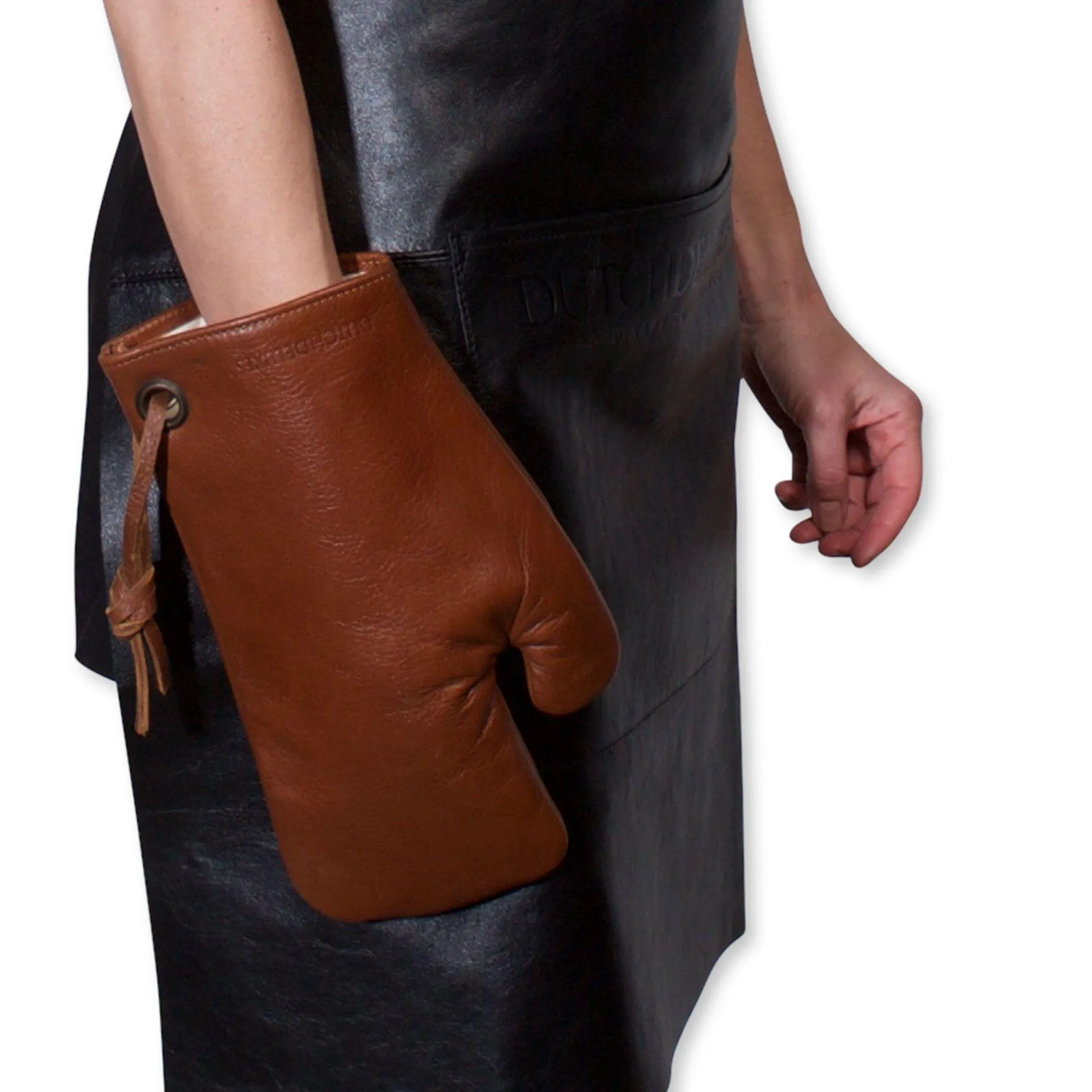 Dutchdeluxes Pot Glove Classic Leather, Brown