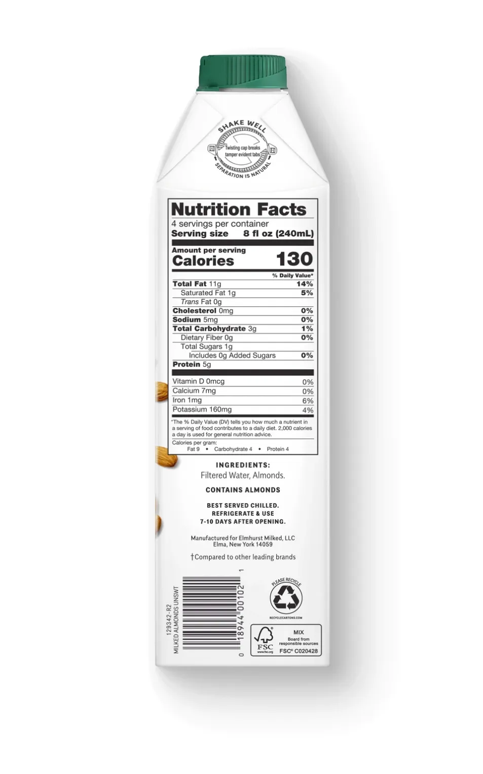 Elmhurst - Plant-Based Nut Milk