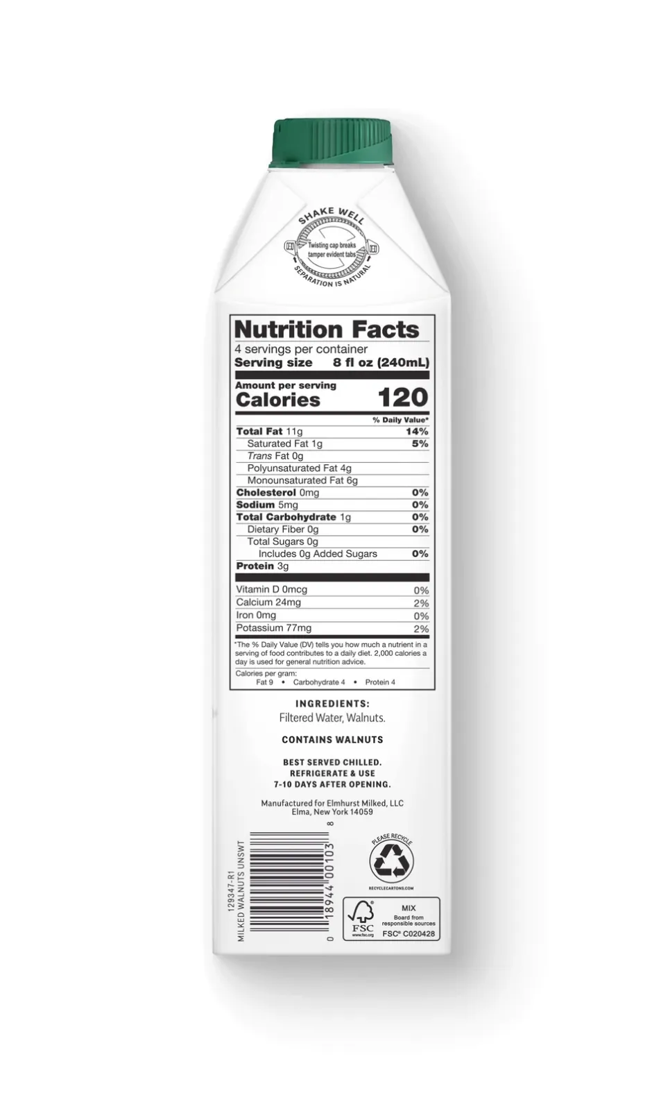 Elmhurst - Plant-Based Nut Milk