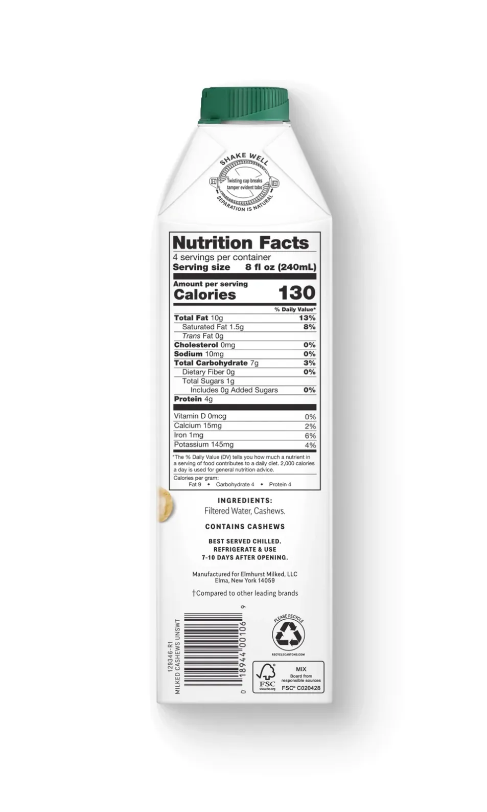 Elmhurst - Plant-Based Nut Milk