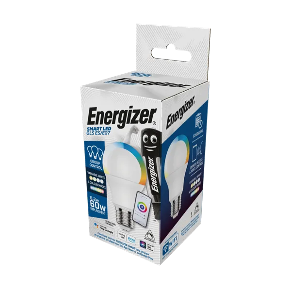 Energizer Smart 9.2W RGB CCT E27 Colour Changing Bulb- S18460