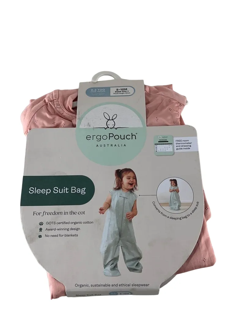 ErgoPouch Sleep Suit Bag .3 TOG, 3-12 months, Berries