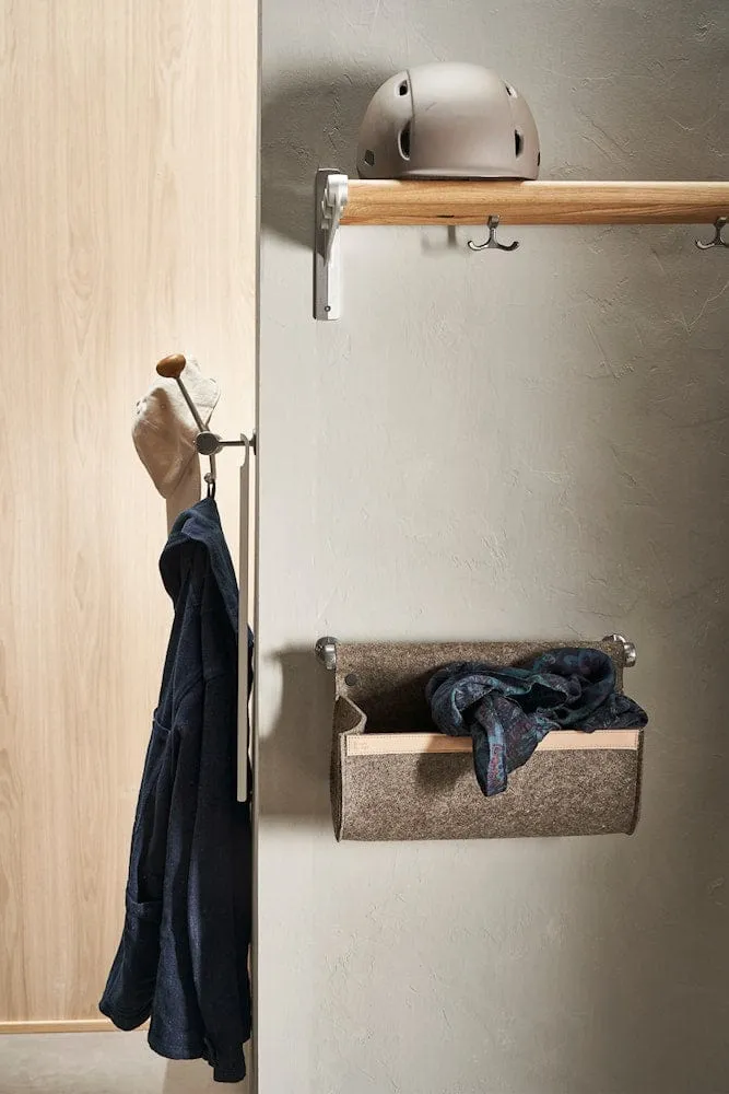 Essem Design Nostalgi Hat Shelf/Shoe Rack, Oak