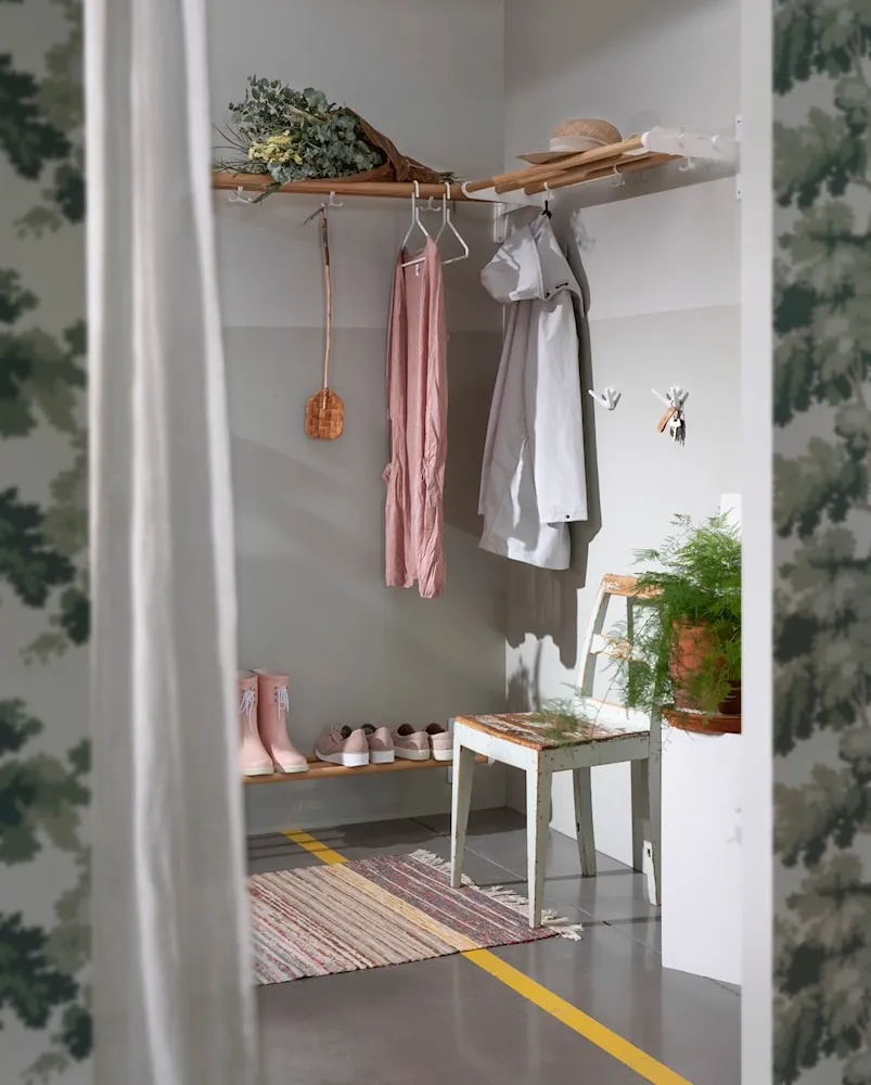Essem Design Nostalgi Hat Shelf/Shoe Rack, Oak
