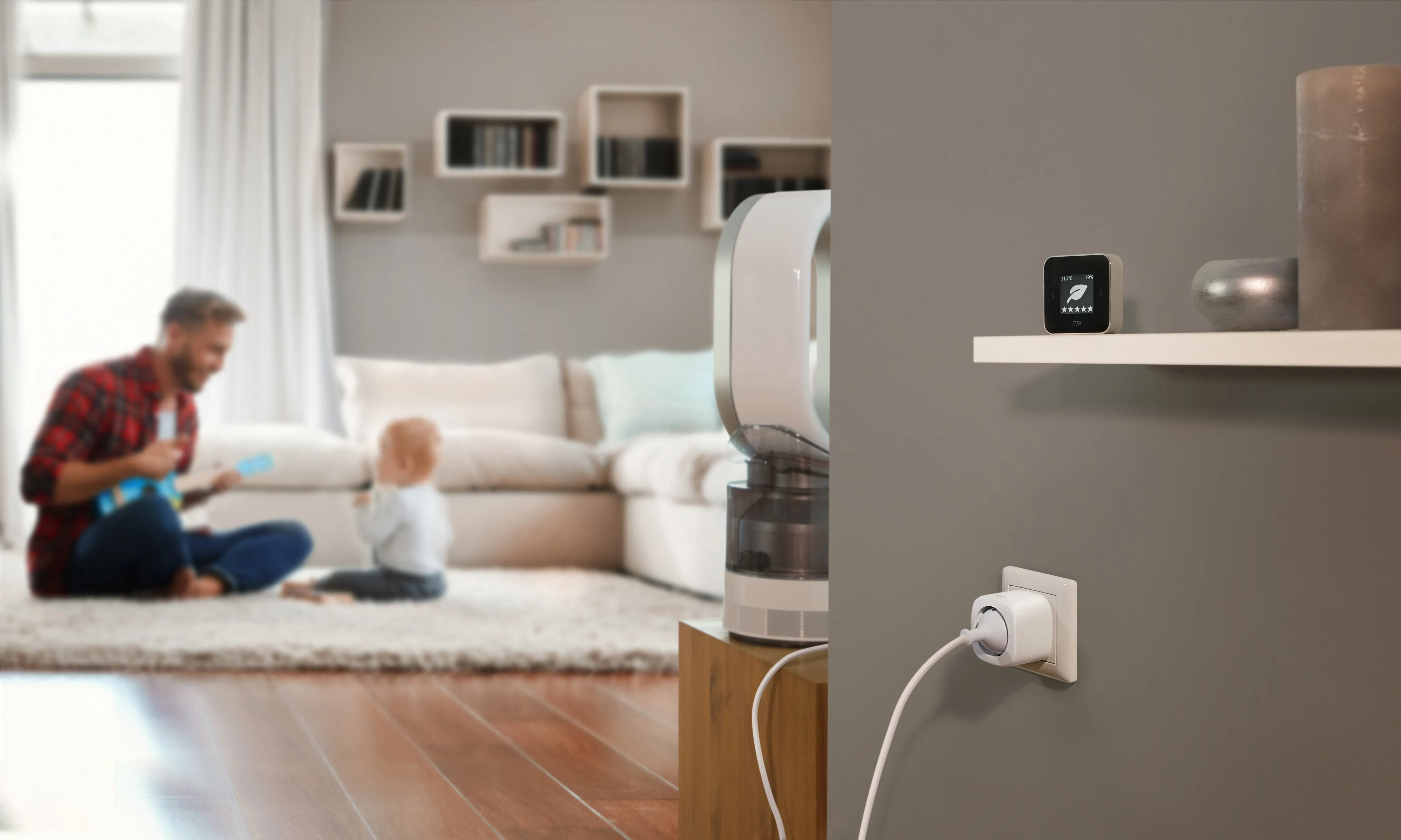 Eve Room Indoor air quality sensor with Apple HomeKit technology