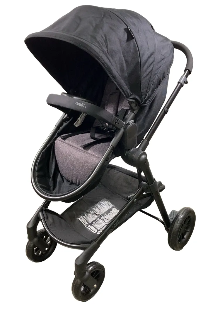 Evenflo Pivot Modular Travel System Stroller, 2024, Casual Grey