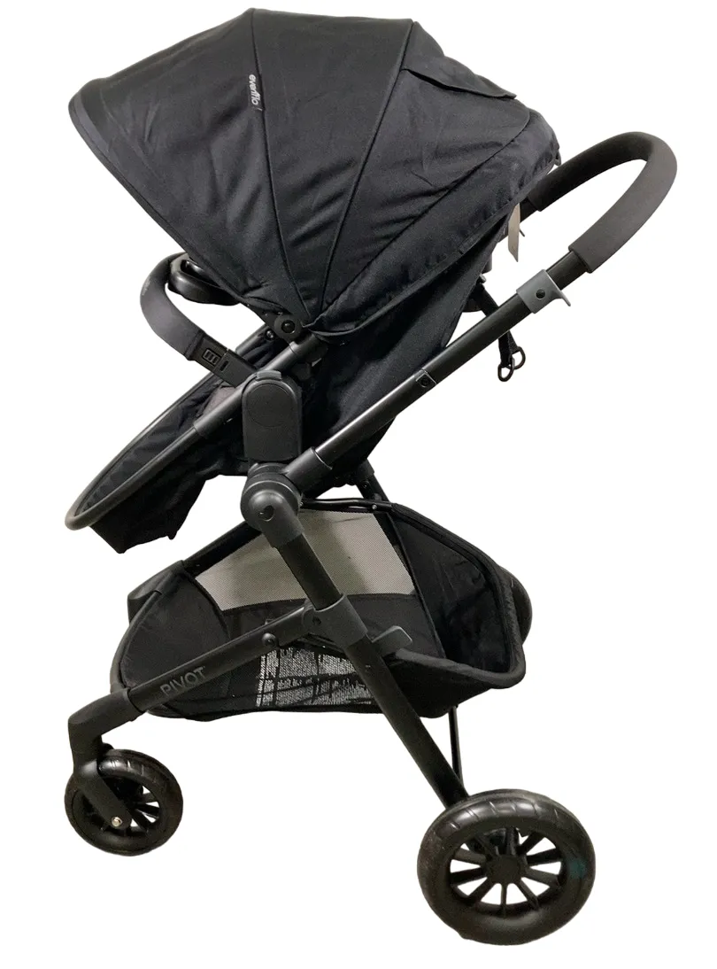 Evenflo Pivot Modular Travel System Stroller, 2024, Casual Grey