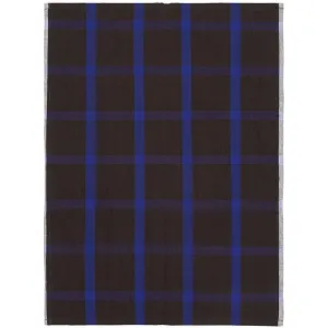 Ferm Living Hale Tea Towel, Chocolate/Bright Blue
