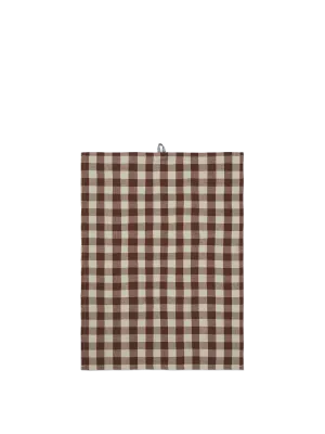 Ferm Living Hale Tea Towel Cinnamon/Grey Green