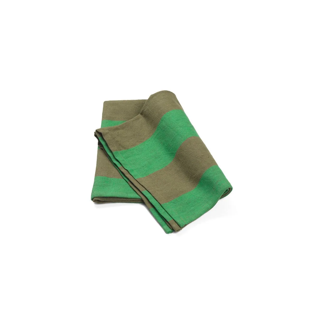 Ferm Living Hale Tea Towel, Olive/Green