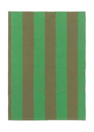 Ferm Living Hale Tea Towel, Olive/Green