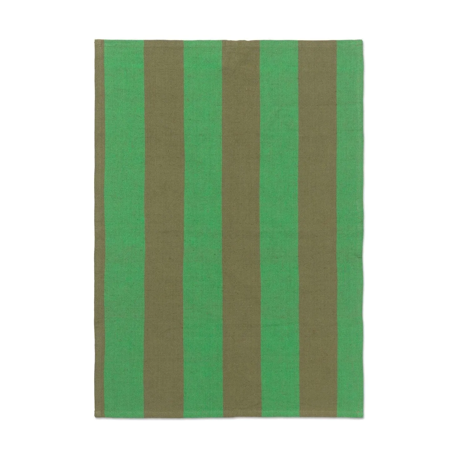 Ferm Living Hale Tea Towel, Olive/Green