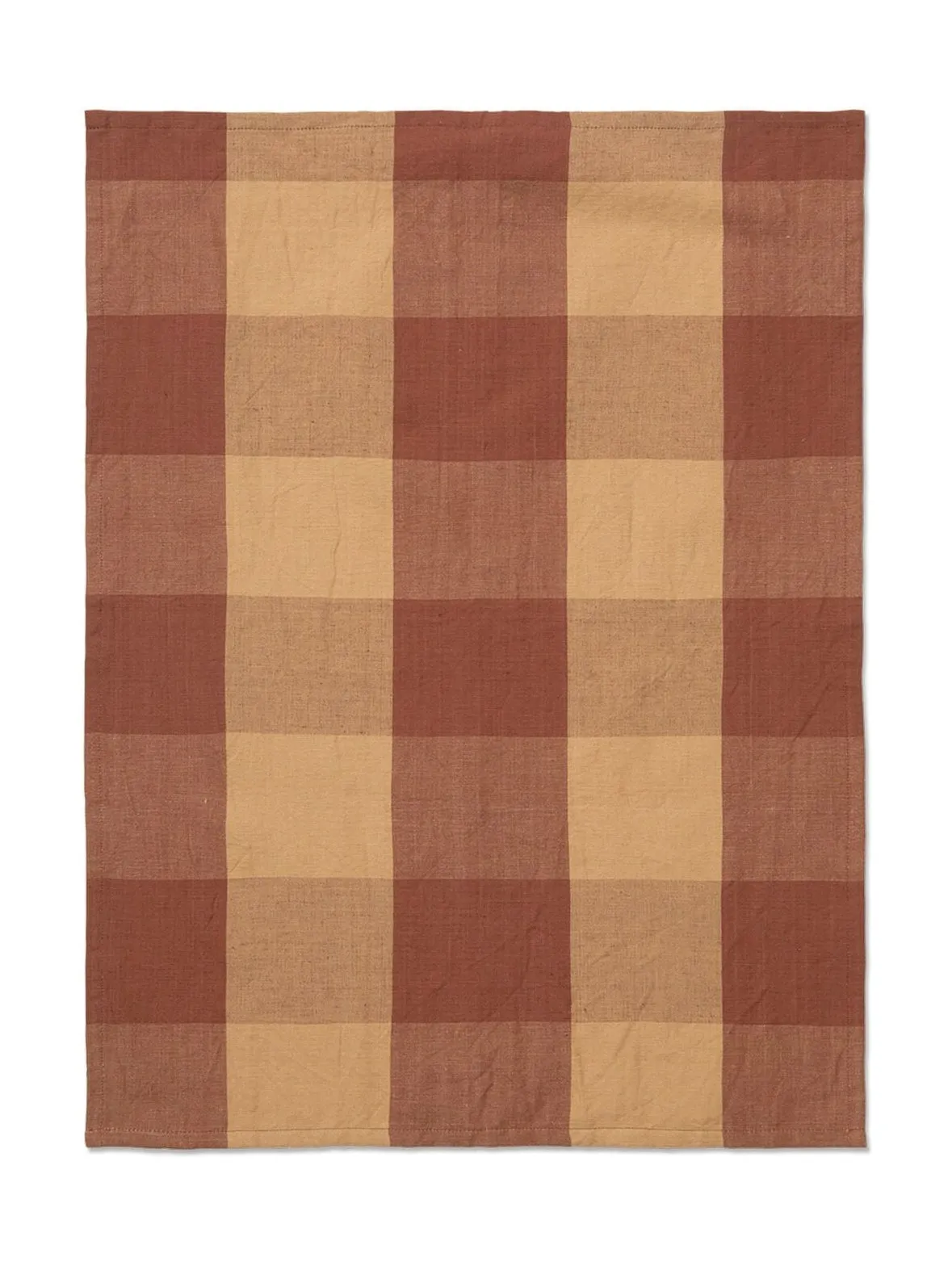 Ferm Living Hale Tea Towel, Peach/Spice Red