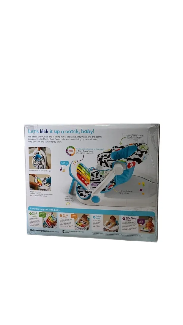 Fisher Price Kick And Play Deluxe Sit-Me-Up Seat, Blue