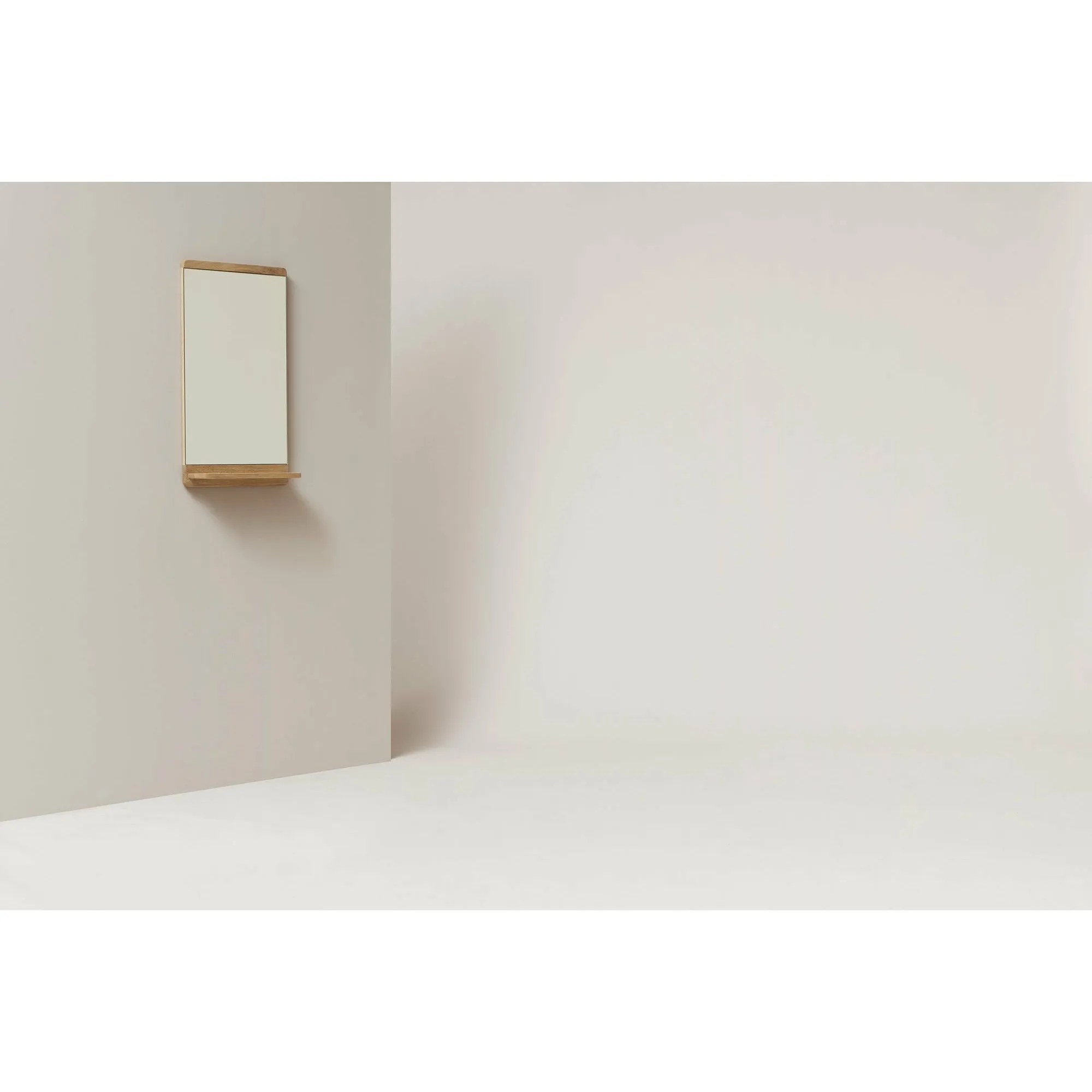 Form & Refine Rim Wall Mirror. Oak