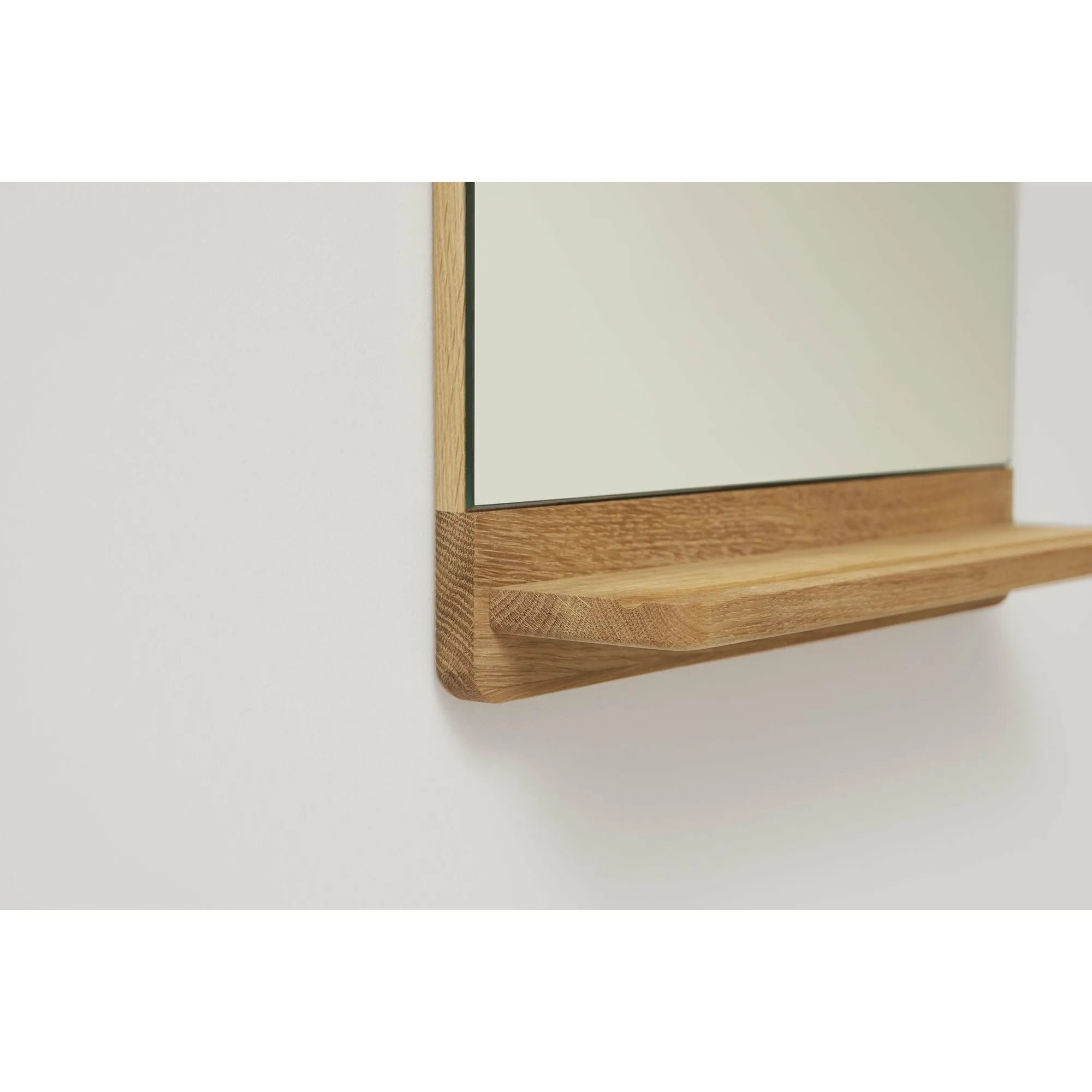Form & Refine Rim Wall Mirror. Oak