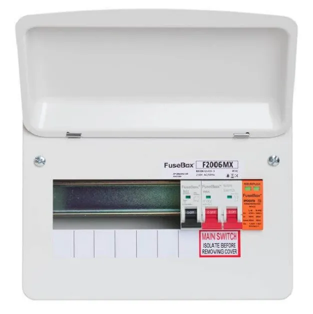 FuseBox 100A MAIN SWITCH 6 WAY T2 SPD