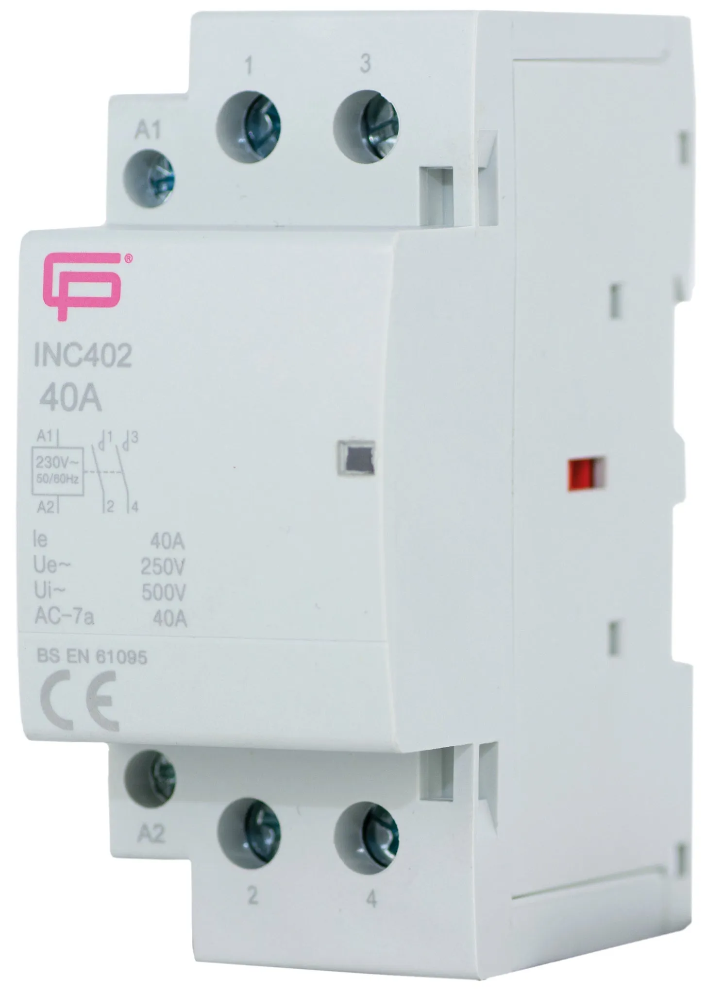 FuseBox 40A 2P N/O INSTALLATION CONTACTOR 230V