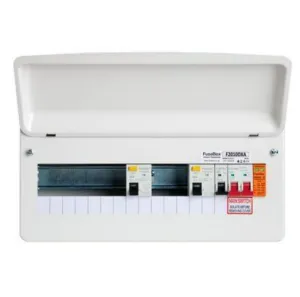 FuseBox Dual RCD 10 Way T2 SPD (TYPE A RCDS 80A)