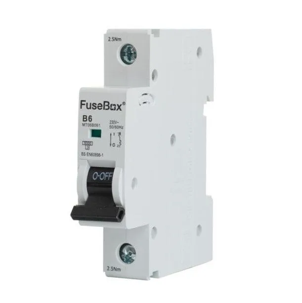 FuseBox MT06B451 B CURVE MCB 6kA 1P 45A