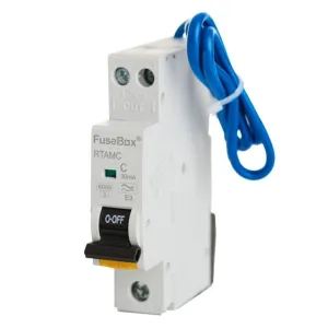 FuseBox RTAMC20 C20 Mini RCBO 6kA 2 Pole 20A C-Curve Type A