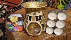 GOLD MOSAIC WAX WARMER GIFT SET
