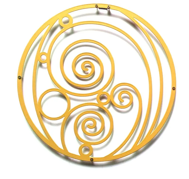 GOLD SPIRAL WALL ART